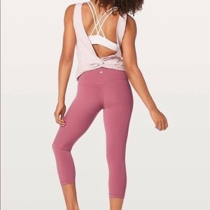Lululemon Align Merlot Cropped
